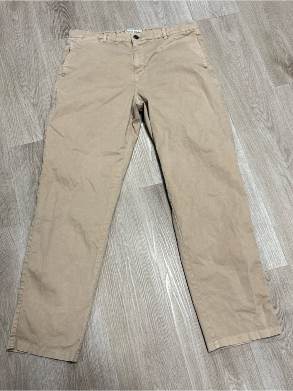 The Stronghold Mens Light Brown Relaxed Pants Size 36x32